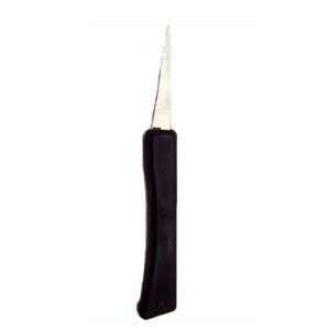 Knife Black Plastic Handle