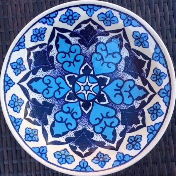 Mazerine Blue and Sky Blue underglaze