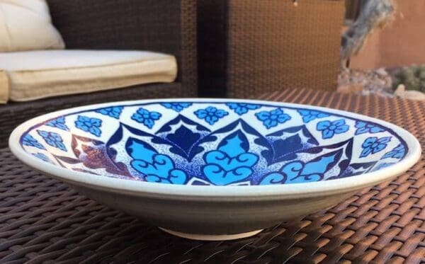 Mazerine Blue and Sky Blue underglaze