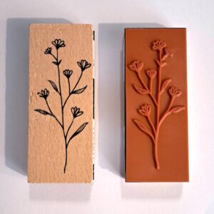 Valentine's Grass Floral Stamp