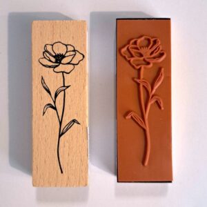 Poppy Floral Stamp