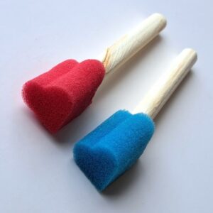 Small Heart Sponge on Stick