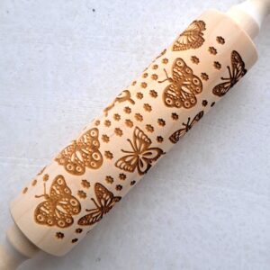 Butterfly Embossed Rolling Pin
